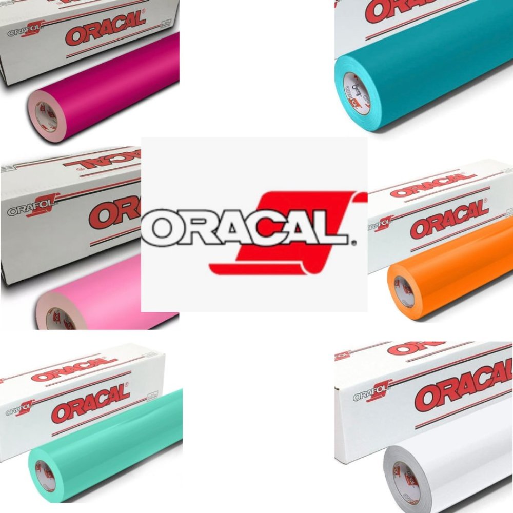Oracal 6 Pack 12" x 1 Yard 651 Series Outdoor Cricut Adhesive Vinyl Sticker Roll